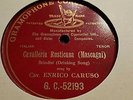ENRICO CARUSO CAVALLERIA RUSTICANA BRINDISI GRAMOPHONE CONCERT G.C-52193
