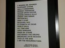 The stone roses Wembley setlist framed print madchester oasis