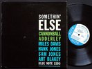 CANNONBALL ADDERLEY Somethin' Else LP BLUE NOTE 1595 EAR MONO W.63rd Miles Davis