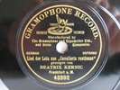78rpm BEATRIX KERNIC sings Cavalleria Rusticana - VERY RARE 7