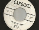 DOOWOP bw/ ROCKER- DAVE T & the DEL-RAYS-- GIRL IN MY HEART -HEAR -1964 CAROUSEL
