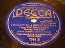 JAZZ GEORGIA WASHBOARD STOMPERS I'm Livin' In A Great Big Way DECCA 7094