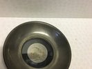 PEWTER ASHTRAY CHURCHILL COIN INSET OLDE COUNTRY ROSE PEWTER MADE IN ENGLAND