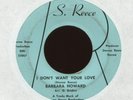 BARBARA HOWARD I Don't Want Your Love on S. Reece Funk 45 Hear