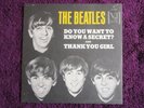 BEATLES+ Original U S picture sleeve ONLY Thank You Girl / Do You Want To Know a