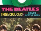 BEATLES-DECCAGONE-1100 (GREEN WAX)-THREE COOL CATS/HELLO LITTLE GIRL