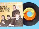 THE BEATLES TICKET TO RIDE/YES IT IS CAPITAL 5407 45 RPM RECORD, PICTURE SLEEVE