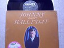 johnny hallyday rare 33t chante hallyday carton label noir dedicaçe (voir photos