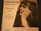 ANJA THAUER Violoncello Grand Prix 1962 SCHUBERT Arpeggione-Sonate A-Moll LP
