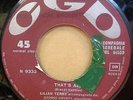 LILIAN TERRY - THAT'S ALL  ORIGINAL  ITALIAN  CGD  45  CLIP  N 9333