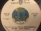 RARE Deep Purple with the Royal Philharmonic PROMO Warner Bros. 45 PROG ROCK