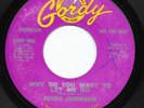 Northern Soul 45 MARV JOHNSON Why Do You Want To Let Me Go/I'm Not A Plaything