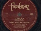 JAZZ 78 RPM - GERRY MULLIGAN QUARTET W/ CHET BAKER 