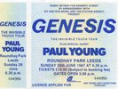 GENESIS CONCERT TICKET 1987 PHIL COLLINS ORIGINAL VINTAGE FULLY DATED  OLD GEM