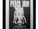PEARL JAM+Ten+POSTER+AD+ORIGINAL 1992+GALLERY QUALITY FRAMED+EXPRESS+GLOBAL SHIP