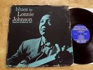 BLUES BY LONNIE JOHNSON LP USA 1st Bluesville 1007 RVG Deep Groove Hal Singer