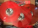 LED ZEPPELIN LIVE MADISON SQUARE GARDEN 1975 RED VINYL 3-LP SET PAGE PLANT RARE
