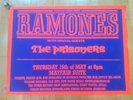 Ramones The Prisoners Rare Original Newcastle 1986 Promo Day-Glo Gig Poster Punk