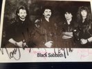 Black Sabbath signed autographed promo picture Tony Iommi Cozy Powell