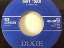 Dee Johnson 1958  Just Look, Don't Touch 45 Dixie 2012 Rockabilly RARE NOS VG+