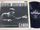 ROSSINI OVERTURES - PIERINO GAMBA, LSP - 1961 UK ED1 WBg SXL 2266 MINT