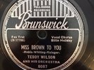 Bruns 8087 BILLIE HOLIDAY w Teddy Wilson MISS BROWN TO YOU78 rpm JAZZ E+ 1935