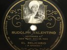 Turban photo - picture label - Rudolph Valentino 78rpm - West Coast release