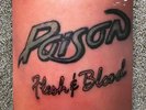 Poison Flesh & Blood LP Vinyl Record 80s Hair Metal Original Insert USA Press
