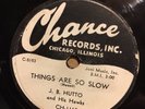 Chance 1165 J. B. HUTTO & HIS HAWKS Dim Lights  1954 78 rpm Blues E+