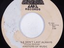 Modern Soul Disco Funk 45 MASTERS OF MUSIC Trouble Don't Last Always LAKE HEAR
