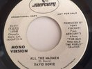 David Bowie 45 RARE All The Madmen PROMO US Mercury MINT