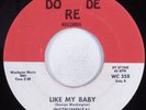 Northern Soul 45 GINO WASHINGTON Like My Baby (Instrumental) DO DE RE VG+ HEAR