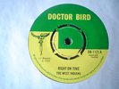 UK DOCTOR BIRD DB 1121-THE WEST INDIANS-RIGHT ON TIME/HOKEY POKEY-EX