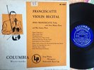 ZINO FRANCESCATTI   Violin Recital   Early Columbia Blue Label   ML 4310