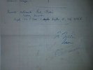 Partition Torna a Surriento dédicace par Elvis Presley autographe