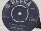 Bobby Jameson All I want is my baby Decca F.12032 VG