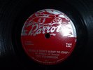 THE FLAMINGOS i really don't want to know / get with it 78 R.P.M. PARROT 1954