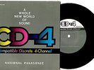 CD-4 TEST RECORD GODFATHER THEME - JAPAN PANASONIC EP 7