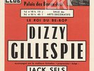 DIZZY GILLESPIE Trompette Be-Bop Jack SELS Octet Hot Club Belgique Jazz 1952