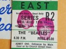 THE BEATLES - CONCERT TICKET STUB MAPLE LEAF GARDENS WITH ORIGINAL ENVELOPE 1966