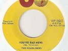 THE HEADLINERS Youre Bad News TAMLA RARER  MOTOWN NORTHERN SOUL 45