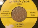 Rare Northern Soul Jimmy Elledge Sad Town Sound-Town 45 RPM