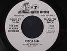 JIMI HENDRIX EXPERIENCE: Purple Haze / Foxey Lady 45 (dj, Back to Back Hits rei