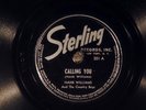 78 RPM --  Hank Williams, Sterling 201, EE+ Country
