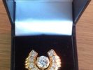 MEW IN BOX ELVIS PRESLEY HORSESHOE RING GOLD PLATED