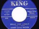 New Breed Blues 45 - JOHNNY (Guitar) WATSON - Broke & Lonely / Cuttin' In