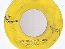 OWEN GRAY - IT'S TIME FOR LOVE / THE ARABIAN SOUND OF REGGAE         7