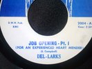 The Del-Larks - Job opening pt 1 & 2 -Queen City in ex condition