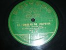 MADELEINE DE VALMALETE / RAVEL le tombeau de couperin / POLYDOR  78 rpm