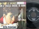 RITA PAVONE EP MADE IN PORTUGAL 45 PS 7 *SON FINITE LE VACANZE*
